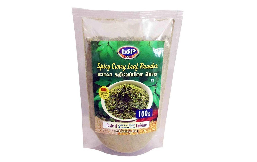 BSP Foods Spicy Curry Leaf Powder    Pack  100 grams